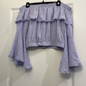 COPY - Off Shoulder Lavender Blouse